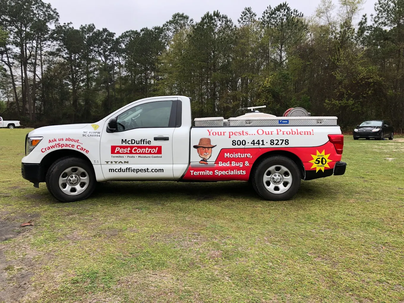 McDuffie-Truck image McDuffie Pest Control Van