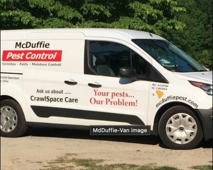 McDuffie Pest Control Van